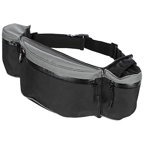 Trixie 3237 Dog Activity Hüfttasche Baggy Belt, Gurt: 62–125 cm, schwarz/grau