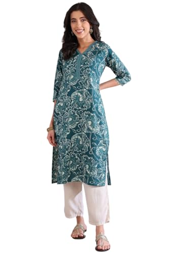 Image of Women's Rayon Blend Straight Printed Kurta