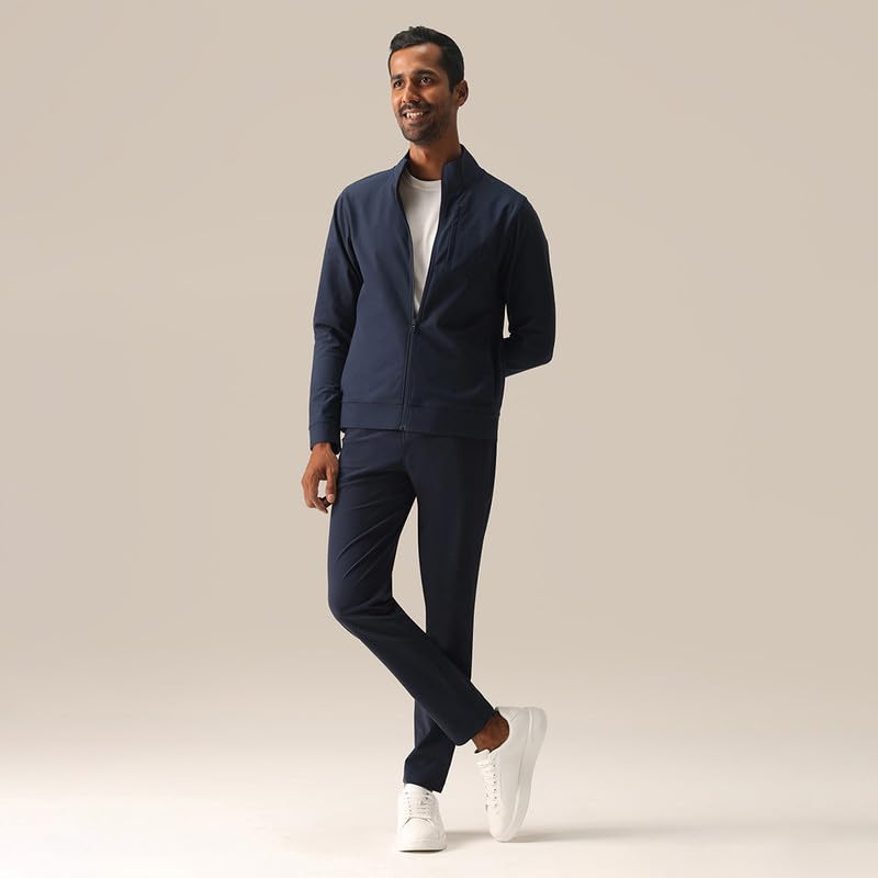 Image of BlissClub The Legendary Pants for Men Casual Office Trousers AeroFlex Stretch Fabric 7 Functional Pockets for Men up to 5'8 inch to 5'10 inch