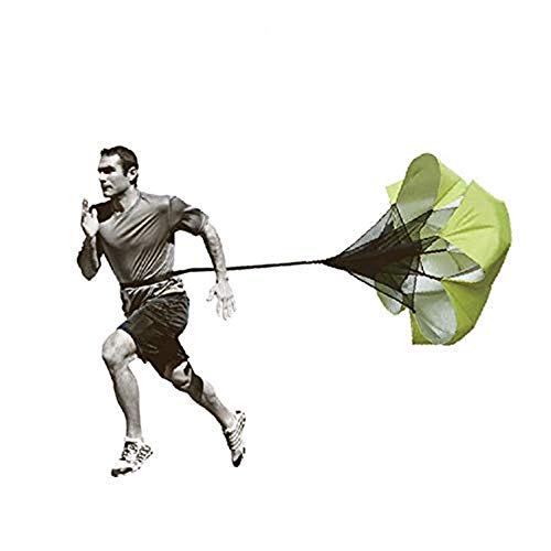 Longsing Paracaídas de Resistencia Running Paraguas Correr Entrenamiento de Velocidad de Resistencia para Mejorar la Velocidad, Resistencia, Fuerza y Aceleración(Verde) Cover