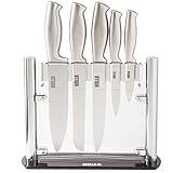 HULLR Stainless Steel Kitchen Knife Set With Acrylic Stand - 6 Piece set