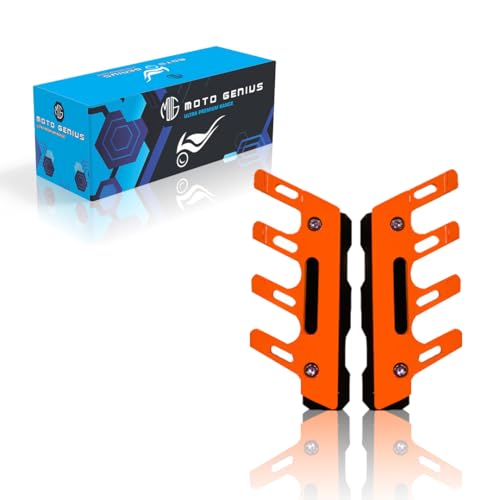 Image of ABS Shocker Protector | Front Fork Fender Protector | Universal Anti-Fall Slider Guard for All Bikes (Orange)