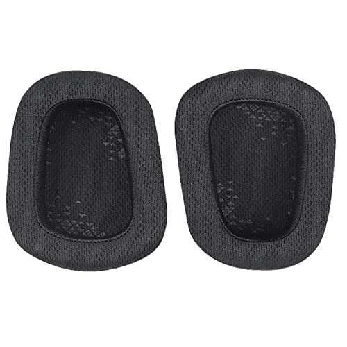 Yizhet Cuscinetti Cuffie Compatibile con Logitech G933 G633 Padiglioni Cuffie di Ricambio Cuscinetti Auricolari in Spugna e Tessuto a Rete (1 Piao, Nero)