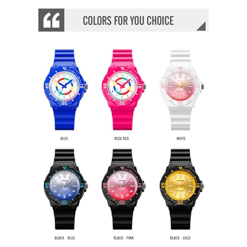 Reloj analógico de cuarzo para niños con correa de goma TONSHEN 5