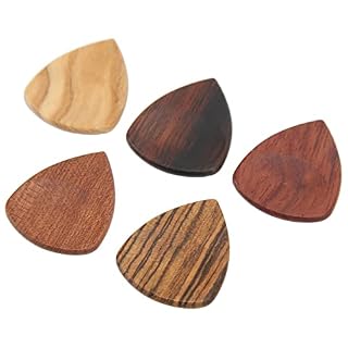Médiators en bois pour guitare, différents sons sensibles, 5 pièces pour jouer - Les Beatles, Paul McCartney, John Lennon, RIngo Starr, George Harrison
