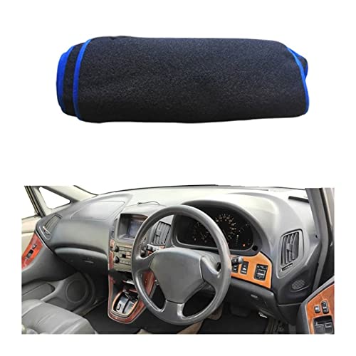 車のダッシュボードカバーダッシュマットカーペット に適合する ハリアー 1997 1998 1999 2000 2001 2002 2003 サンシェードパッド抗太陽 UV JUNOOS(RHD 2)