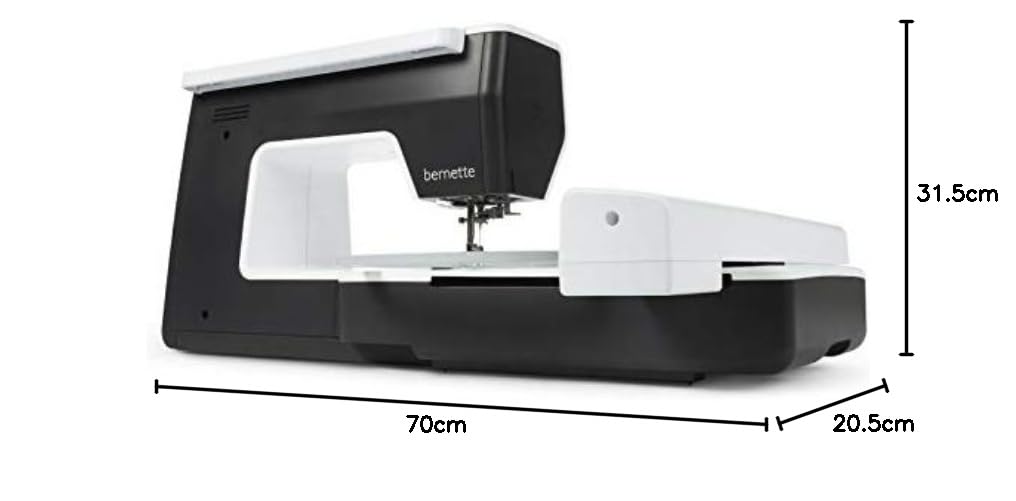 Bernette B70 Deco - Máquina de bordar con módulo de bordado, incluye software de bordado, rotulación y edición para una creatividad aún mayor