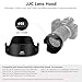 JJC 55mm Tulip Flower Lens Hood for Nikon D3400 D3500 D5600 D7500 with Kit Lens AF-P DX 18-55mm & for Sony A7IV A7 III A7 II A7 with FE 28-70mm, Compatible with a 55mm Filter/Lens Cap