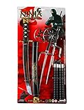  Deiters Ninja Waffen Set schwarz 6-TLG.