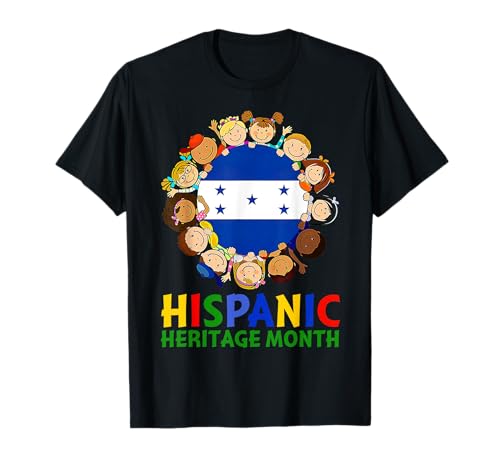 Hispanic Heritage Month Honduras Kids Boys Girls T-Shirt