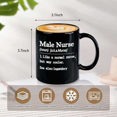 Taza de café para enfermeros hombres 11 oz miniatura 5