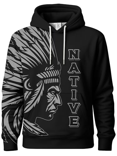 Image of PAGYMO Graphic Hoodies for Men Funny Novelty Pullover Hooded Sweatshirt | Funny 3D print, cool novelty design, colorful pattern, mens graphic pullover hoodie, sarcastic style, funky winter fashion
