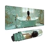 マウスパッド 大型 ゲーミングマウスパッド XXL 1600 x 800 mm 防水 滑り止め おしゃれ 耐久性 ズレない デスクマット キーボードパッド 快適操作性 ゴム底 洗える 耐洗い表面 仕事 ゲーム オフィス ホーム用 男性用オフィス部品 （浴室) Z-890