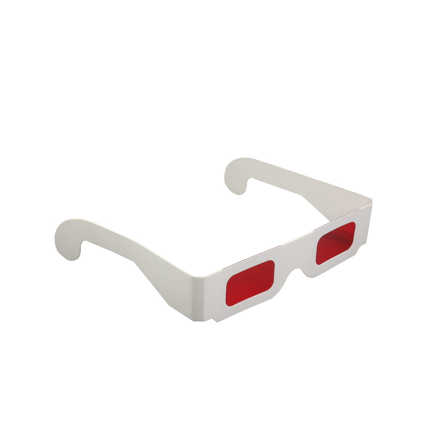 Othmro 20 pezzi occhiale rosso cartone bianco 3d per video virtuali 3D DVD videogiochi fumetti