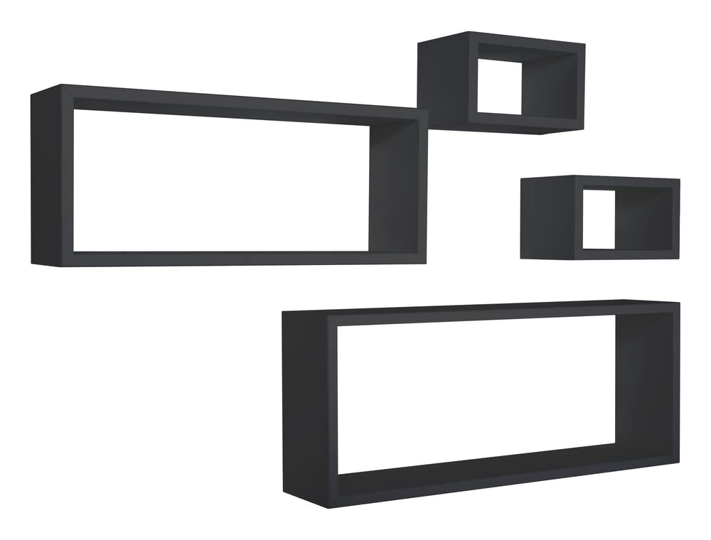 SET4 CUBI DECORACIÓN MERLINO NEGRO
