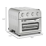 Cuisinart TOA-28 Compact Convection Airfryer Toaster Oven (Stainless Steel, Renewed)
