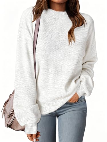 MEROKEETY Sweaters for Women Fall Winter 2026 Oversized Pullover Spring