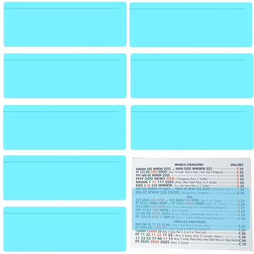 Mahjong Card Line Guide 8 Piezas Accesorios Azul
