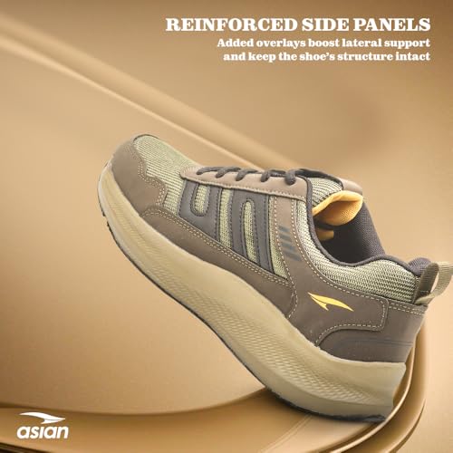 Image of ASIAN Men BOSS-02 Running and Casual Wear Running Shoes with Laces, Lightweight and Comfortable Shoes for Men & Boys, Ideal for Sports, Gym, Walking, and Daily Use