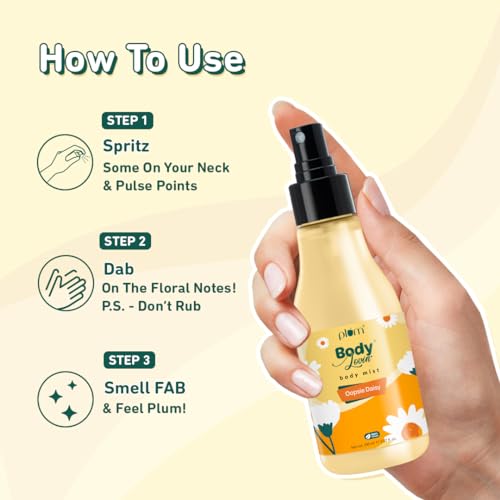 Image of Plum BodyLovin' Oopsie Daisy Body Mist | Long Lasting Floral & Citrusy Fragrance For Women With Daisy, Orchids & Grapefruit | High On Fun | Travel-Friendly Perfume Body Spray 100 ml