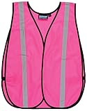 ERB Delta Plus WELS102 S102 Non-ANSI Safety Vest, Hi Viz Pink, One Size (WEL61728HP)