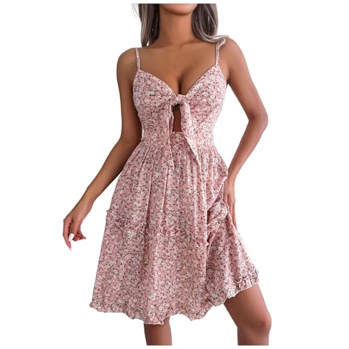 Robe été courte bohème au motif floral pour vos précieux souvenirs de vacances en famille