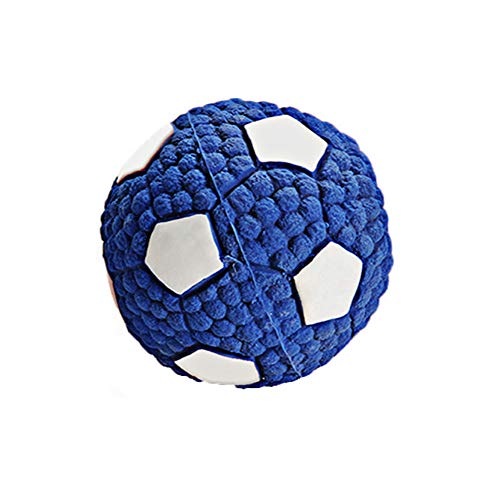 qiuqiu Perro mascota cachorros sonido masticar chirriante juguete sonido entrenamiento juguete perro regalo pequeño mediano masticar bola perro juego juguete irrompible bola
