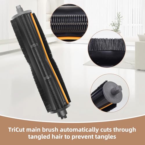 Image of TriCut Brush Accessories Replacement Parts for Dreame X40 Ultra / X30 Ultra / L30 Ultra / L10s Ultra / L20 Ultra / L10s Pro / L40 Ultra, MOVA P10 / P10 Pro / P50 Pro, includes 4 mop cloths, 4 dust bags