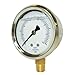 PIC GAUGES 201L-402U Pressure Gauge, Liquid, 4 in, 10, 000 psi