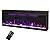 Dreamflame Modern Electric Fireplace 50inch, Recessed & Wall Mounted Fireplace Electric, Realistic Flame Effect and Heat Up Fast with Low Noise, Thermostat& Timer, 750W/1500W, Black