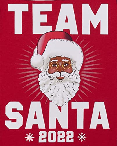Image of The Children's Place Baby-Boys and Toddler All Holidays Long Sleeve Graphic T-Shirts Team Santa 2022 5T