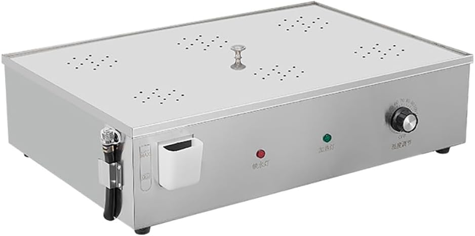 High Power Electric Steamer Bun Machine, 4000W Stainless Steel, Adjustable 30-110℃ Temperature, Water Filling Port, Dry Boiling Alarm, Ideal for Restaurants & Breakfast Shops