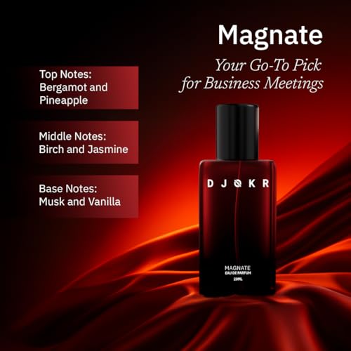 Image of Djokr Next Chapter Men's Perfume Gift Set | 4 x 20 ml Eau de Parfum - Zephyr, Magnate, Terra Sage, Amber Oud | Long-Lasting Fragrance | Pack of 4 Premium Perfumes for Men