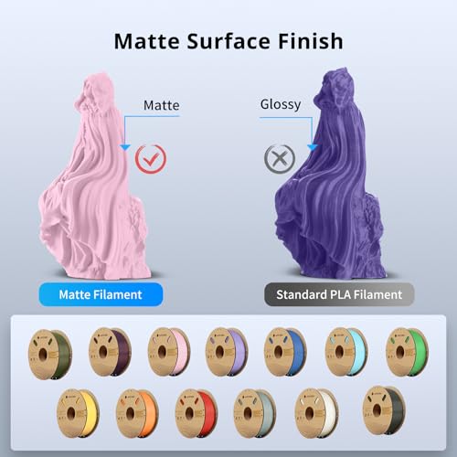image for ANYCUBIC Matte PLA Filament 1.75mm, 3D Printing PLA Filament 1.75mm Di