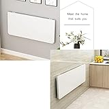 Multifunktional: Dieses vielseitige Stück kann bei Nichtgebrauch zusammengeklappt werden, was zusätzlichen Ess- oder Arbeitsplatz bietet. Ideal als Home-Office-Arbeitsplatz, Schreibtisch, Schminktisch, Balkontisch, Garagenwerkbank, Waschtisch oder Nähstation. Perfekt für Aufbewahrungslösungen und zur Verschönerung Ihres Wohnraums.