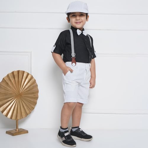 Image of AJ DEZINES Kids Clothing Shirt Shorts Set For Boys