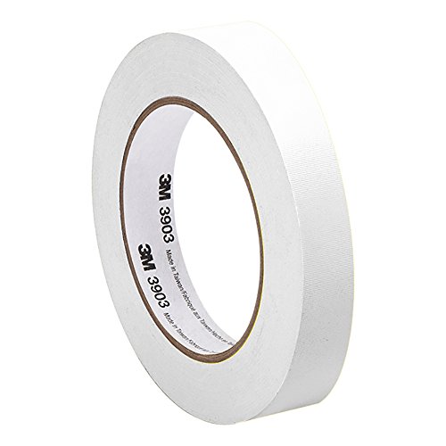 3M White Vinyl/Rubber Adhesive Duct Tape 3903, 0.75-50-3903-WHITE 12.6 psi Tensile Strength, 50 yd. Length, 0.75" Width