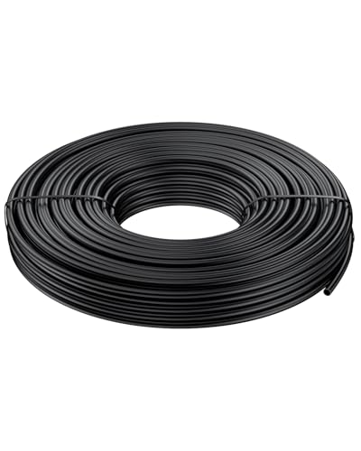 Pawfly 50 ft. 1/4 Drip Irrigation Tubing, Black Drip Irrigation Hose Roll, Polyethylene Drip...