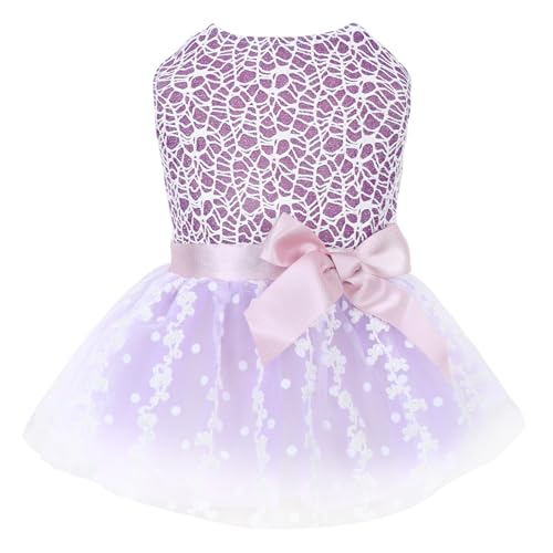 Image of CuteBone Dog Birthday Dress Girl Puppy Skirt Tutu Cat Wedding Outfit Pet Party Clothes for Small Dogs Costume DD14M