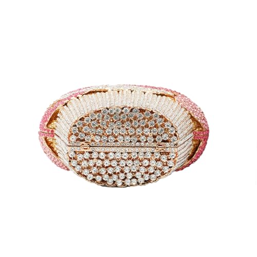 Image of Women Ice Cream Crystal Evening Bag Luxury Rhinestone Clutch Wedding Party Minaudiere Purse and Handbag for Cocktail