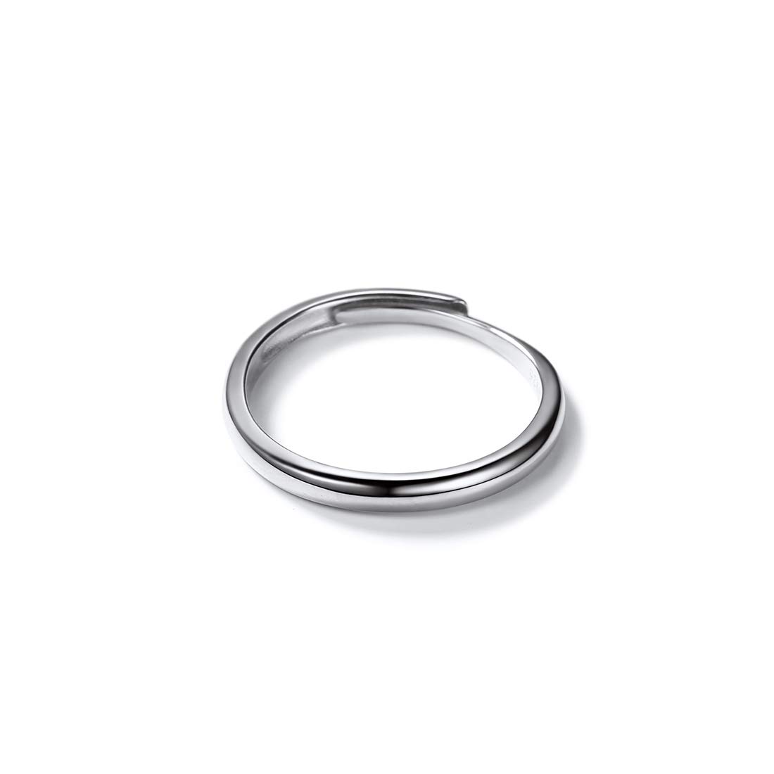 SILVERCUTE925 Sterling Silver Band Rings Cat Rings for Women,Adjustable 925 Silver/18K Gold Plated Band Ring,Cat/Panda RingRecycled Claim Standard Blended