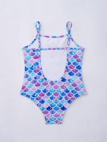 CHICTRY Kids Girls Floral Printed Ruffles Cirss Cross Back One Piece Swimsuit Bathing Suit Beachwear4