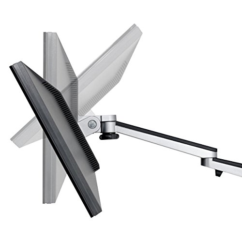 VERSADESK Omniview Single Monitor Arm - Black, Universal mounting Bracket, Aluminum Alloy Frame, Integrated Cable Management, 360 Degree Rotation Range, 180 Degree Swivel Range - Thumbnail 4