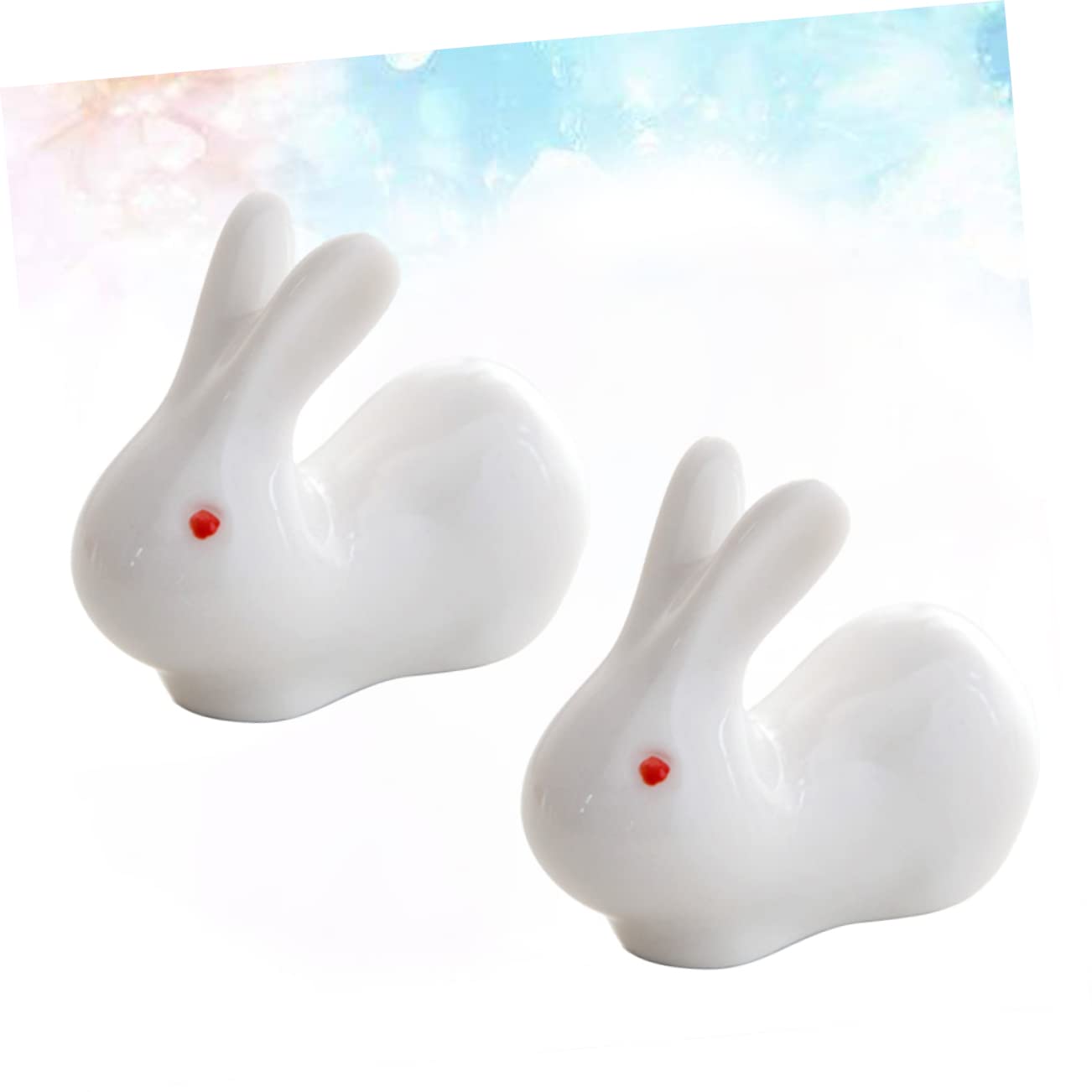 Essstäbchenhalter, 6 Stück, Figuren, Essstäbchen, Essstäbchen, Dekoration, Ständer, Hotel, schönes Spielzeug, Simulation, Kaninchen, Zuhause, Jahr, Ornament, Gabel, Keramik, Chiese Haushalt