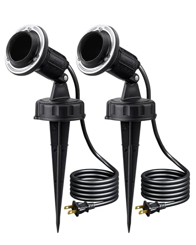 EDISHINE 120V Spotlights Outdoor Waterproof LED Flood Lights E26 Base