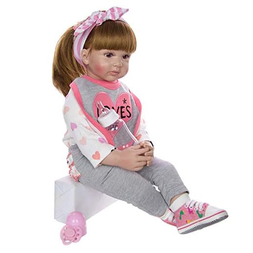 Reborn Baby Dolls Småbarn Reborn Doll Mjuk Silikon Härliga Baby Dolls 60cm med öppna ögon Realistiska Sova Barn Leksaker vid läggdags
