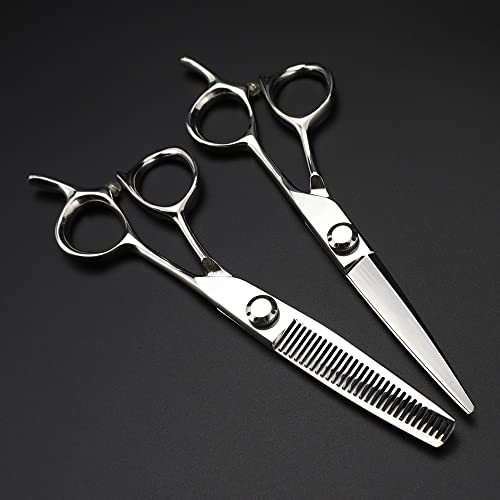 Ciseaux professionnels en acier 440c pour coupe de cheveux précise - 2