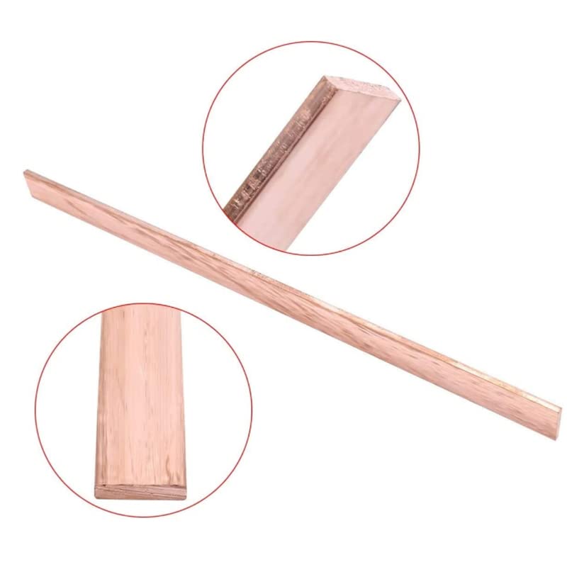 Pręt Metalowy T2, Płaski Pręt Z Czerwonej Miedzi, Grubość Blachy Miedzianej 99,95%, 1/1,5/2/3/4/5 Mm, Szerokość 15 Mm, Długość 250 Mm/1Pc/4 * 20 * 250Mm
