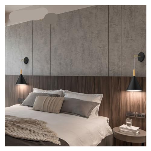 Applique murale en bois et métal noir au design scandinave - 6