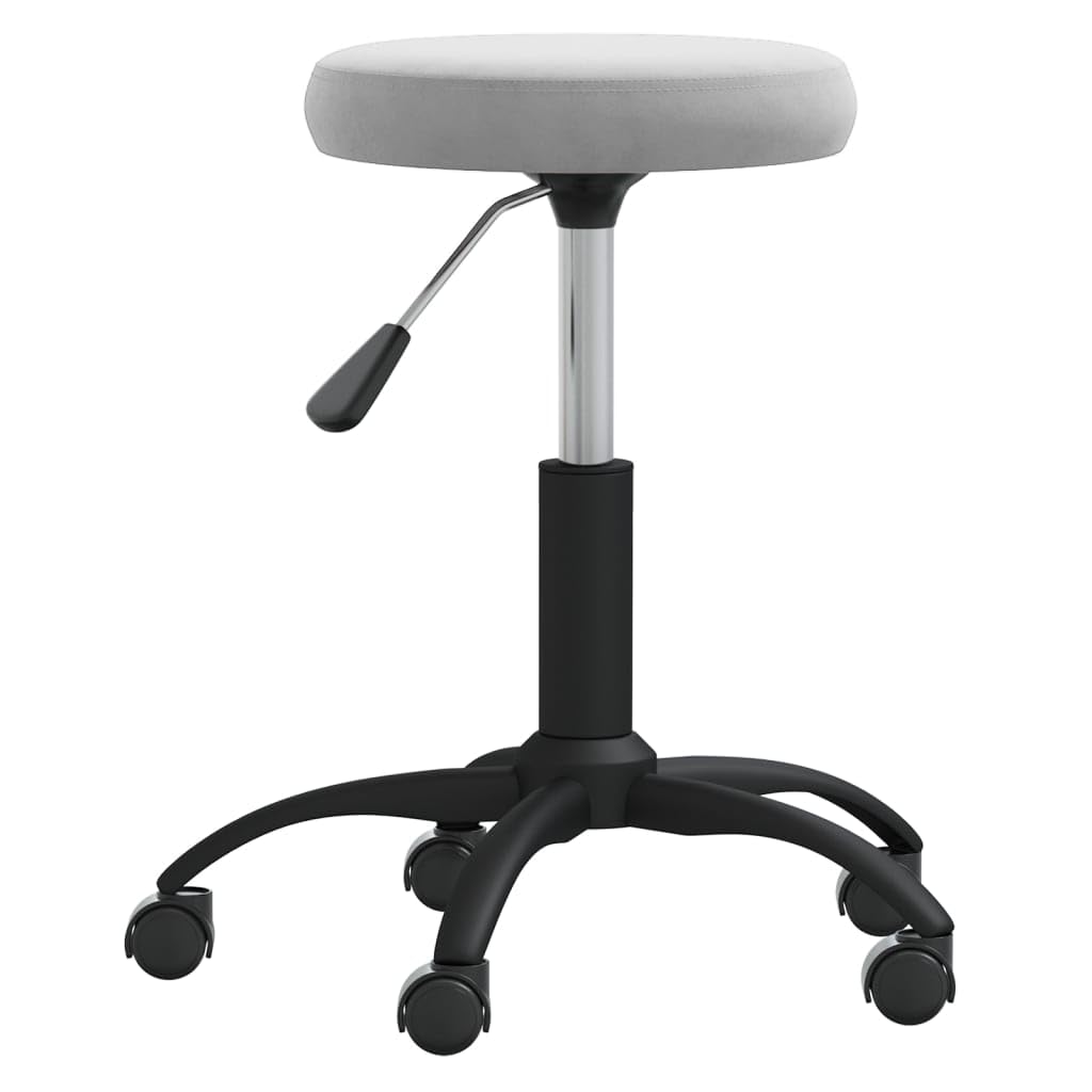 INLIFE Tabouret de Massage Velours Gris Clair Santé,beauté,Hygiène personnelle,Massage,Relaxation,Fauteuils de Massage Gris 3.95KG